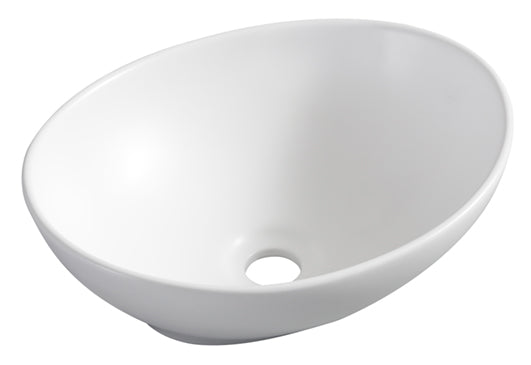 Lavabo Barco ovale 40 x 33 x 14,5 cm céramique blanc mat