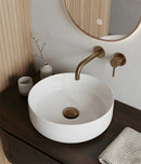 Colosso waskom rond 36 x 12 cm keramiek glans wit