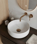 Colosso waskom rond 36 x 12 cm keramiek mat wit