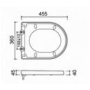 Abattant WC Arco à fermeture douce et à dégagement rapide blanc brillant