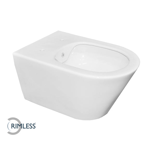 Stereo wandcloset rimless met bidet functie glans wit