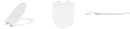Shade slim toiletzitting softclose en quick release mat wit