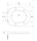 Neptunus 2.0 toiletzitting glans wit