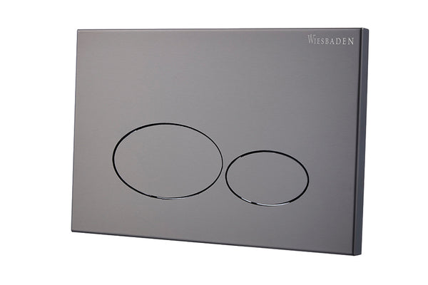 Wiesbaden X32 Metal drukplaat voor inbouwreservoir gunmetal