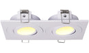Spotz inbouwspot dubbel dimbaar IP65 mat wit