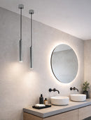 Oriona hanglamp dimbaar IP44 geborsteld staal