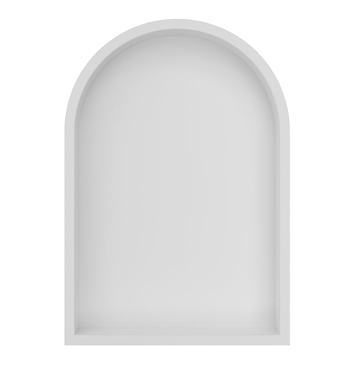 Demis inbouwnis ovaal 30 x 45 x 7 cm mat wit