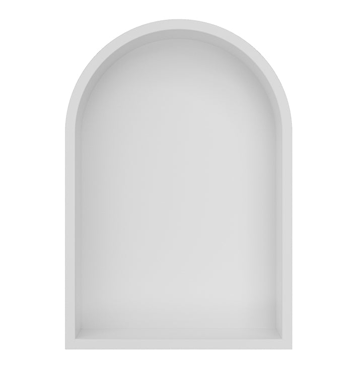 Demis inbouwnis ovaal 30 x 45 x 10 cm mat wit