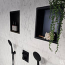 Demis inbouwnis 30 x 30 x 10 cm mat zwart