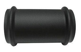 Buisverbinder 32 mm mat zwart
