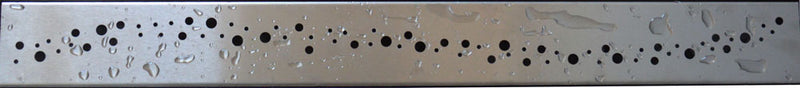 Grille Wiesbaden type 2 pour caniveau de douche 3ème génération 70 x 7 cm en acier inoxydable
