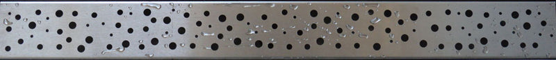 Grille Wiesbaden type 3 pour caniveau de douche 3ème génération 90 x 7 cm en acier inoxydable