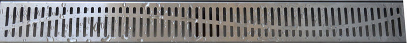 Grille Wiesbaden type 5 pour caniveau de douche de 3e génération 60 x 7 cm en acier inoxydable