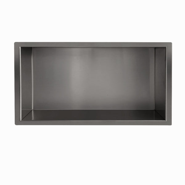 Demis inbouwnis 30 x 60 x 10 cm gunmetal