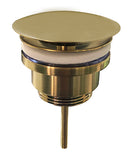 UniMatch open afvoerplug 5/4'' geborsteld messing PVD