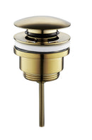 UniMatch clickwaste afvoerplug 5/4" geborsteld messing PVD