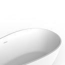 Waive vrijstaand ligbad 160 x 95 cm solid surface mat wit