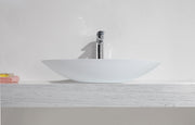 Kim waskom ovaal 59 x 35 x 11 cm solid surface mat wit