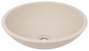 Valerie waskom rond 43 x 13 cm solid surface beige