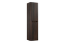 Sulora kolomkast afgeronde hoeken geribbeld 160 x 40 x 35 cm walnoot