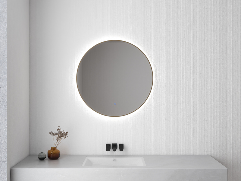 Novi spiegel rond met LED