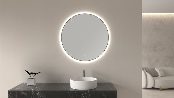 Novi spiegel rond met LED