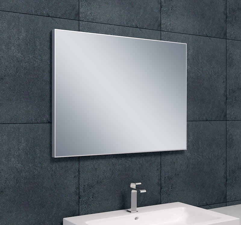 Serra spiegel rechthoek met lijst 80 x 60 x 2,1 cm aluminium