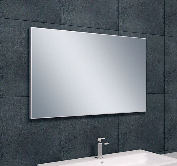 Serra spiegel rechthoek met lijst 100 x 60 x 2,1 cm aluminium