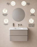 Lumora spiegel rond met LED