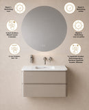 Lumora spiegel rond met LED