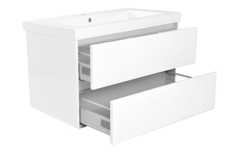Vision wastafel enkel met 1 kraangat 80x46x5