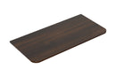 Sulora topblad afgeronde hoeken 80 x 48 cm walnoot