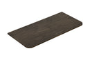 Sulora topblad afgeronde hoeken 120 x 48 cm bruin eiken