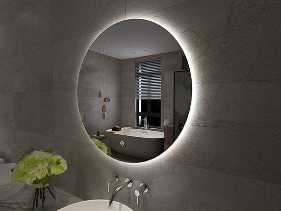 Miroir Giro rond avec LED, dimmable 60 cm