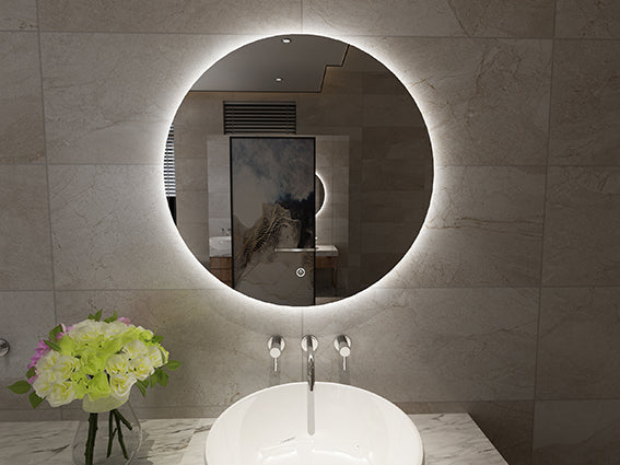 Miroir Giro rond avec LED, dimmable 100 cm