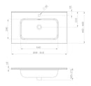 8 cm keramiek mat wit