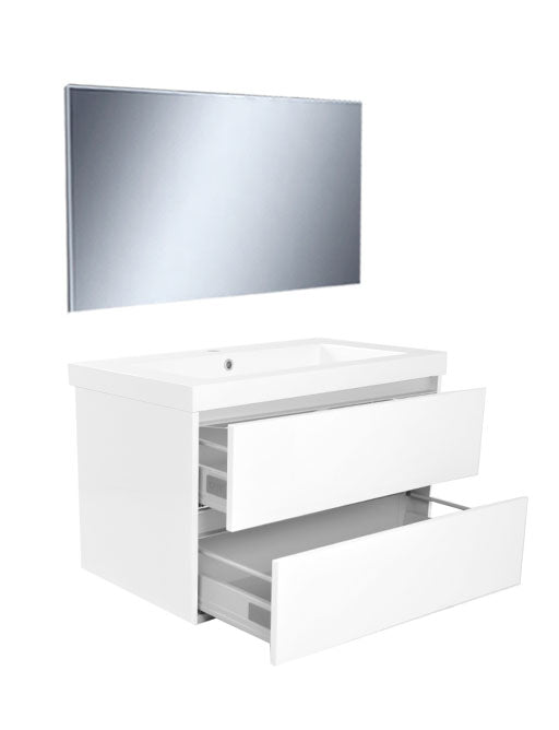 Ensemble de meubles Vision (avec miroir) 80 cm blanc