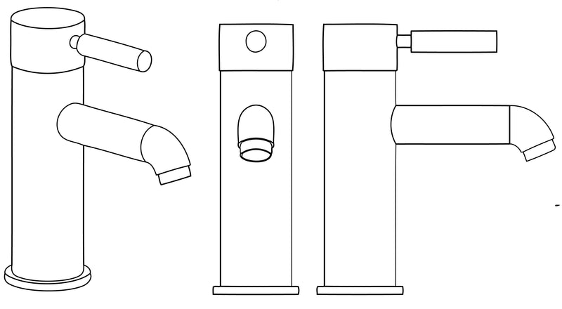 L'Aqua Wastafelkraan Lara thermostatisch