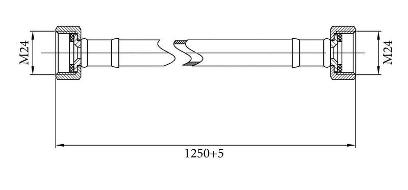 Gasslangsets Gastec 125 Cm