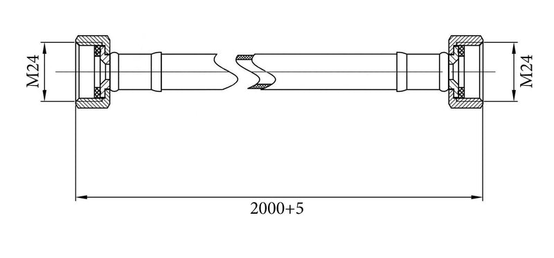 Jeux de tuyaux à gaz Gastec 200 cm