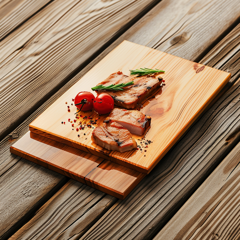 Landmann Selection BBQ rookplank ceder-mild, set van twee 14 x 30 x 1 cm