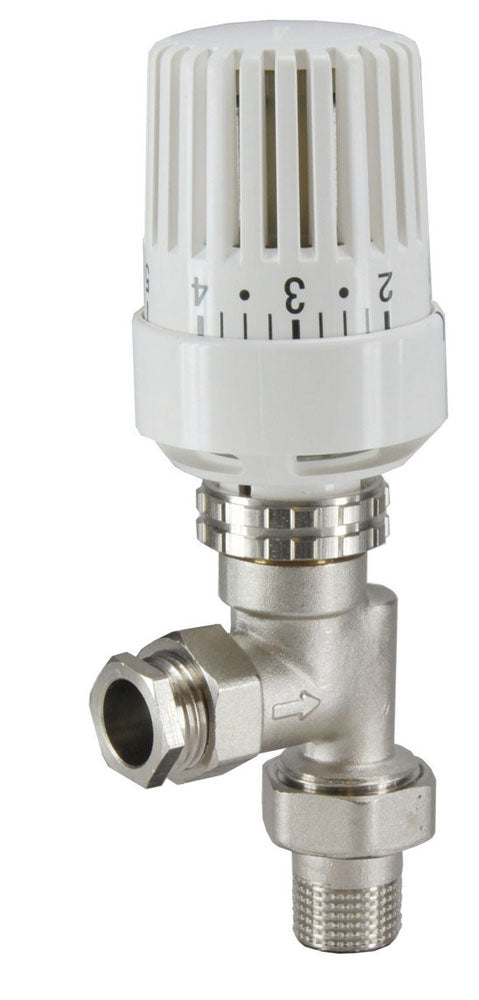 robinet de radiateur thermostatique 1/2''x15mm axial