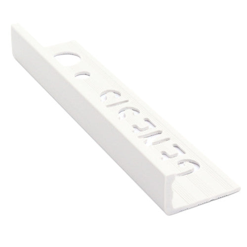 Profilé pour carrelage Droit Blanc PVC 12 mm 250 cm ESP120.01 de Genesis