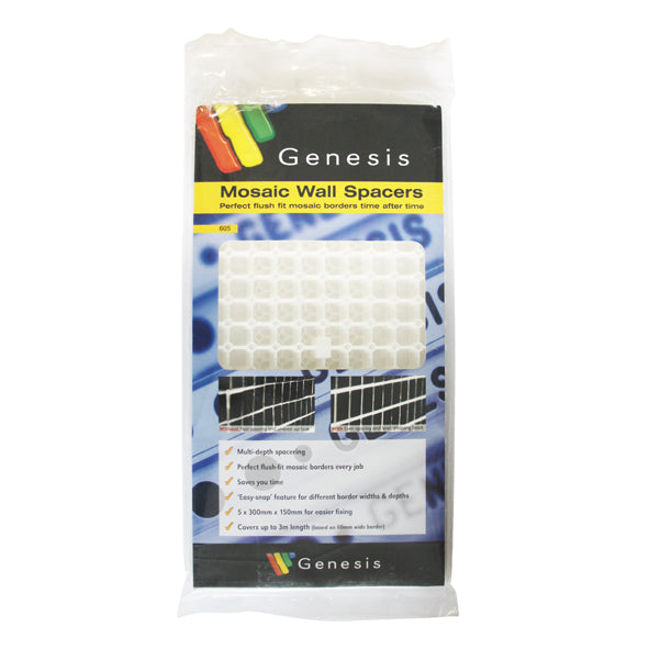 Genesis Mosaic spacer system PVC rectangle white