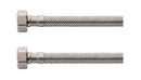Flexibele aansluitslang Kiwa 1/2" bi x 3/8" bi 30 cm RVS