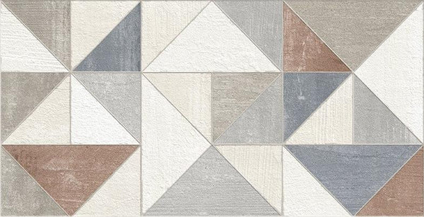 Wall tile Mundi geom colors 34 x 66.5 cm