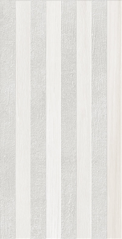 Carrelage mural Habitat stripe perle 34 x 66,5 cm