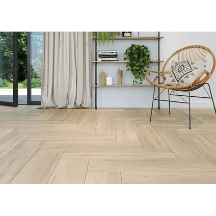 Floor tile Sandwood Cream 18.5x59.8 cm