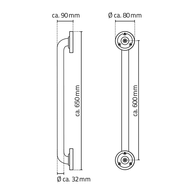 A00160051 Badgreep 60 Cm Mat (Rvs)