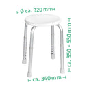 A00603101 Badkamerkrukje Rond Wit